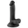 Gospodin Grub - realistični dildo sa vakuumom 17cm (crni)