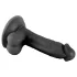 Gospodin Grub - realistični dildo sa vakuumom 17cm (crni)