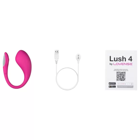 LOVENSE Lush 4 - pametno vibrirajuće jaje (roze)
