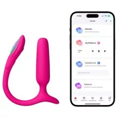   Lovense Lush Anal - aplikacijom upravljani analni vibrator sa LED osvetljenjem - roze