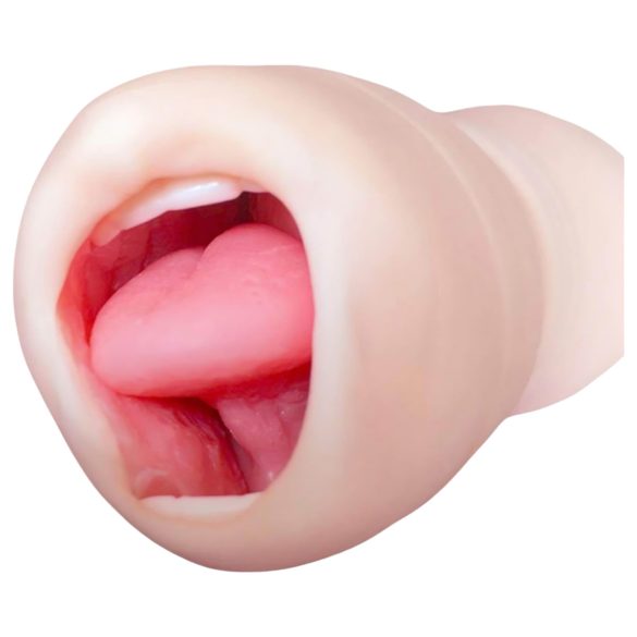 Tracy's Dog Čaša - realističan oralni masturbator sa zubima (prirodna boja)