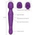 Tracy's Dog čarobni štapić - pulsirajući masažer vibrator (ljubičasti)