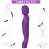 Tracy's Dog čarobni štapić - pulsirajući masažer vibrator (ljubičasti)