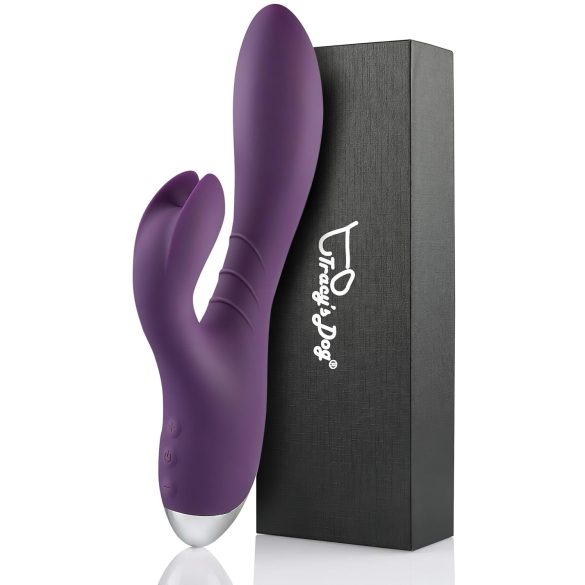 Tracy's Dog Zeka - vodootporni vibrator s klitoralnim dodatkom (ljubičasti)