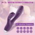 Tracy's Dog Zeka - vodootporni vibrator s klitoralnim dodatkom (ljubičasti)