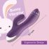 Tracy's Dog Zeka - vodootporni vibrator s klitoralnim dodatkom (ljubičasti)