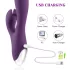 Tracy's Dog Zeka - vodootporni vibrator s klitoralnim dodatkom (ljubičasti)