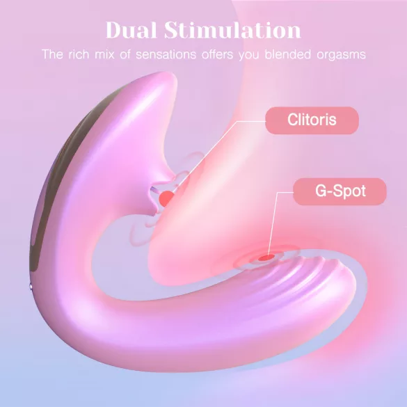 Tracy's Dog OG Lick - G-tačka vibrator i klitoralni stimulator (roze)