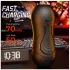 Leopard - vibrator za penis za usta i veštačku vaginu (natur)