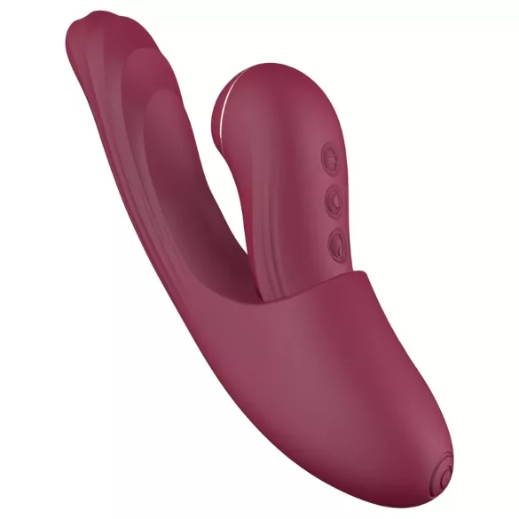 Vibeconnect - 2u1 G-tačka i klitoralni vibrator (crveni)