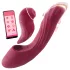 Vibeconnect - 2u1 G-tačka i klitoralni vibrator (crveni)