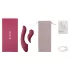 Vibeconnect - 2u1 G-tačka i klitoralni vibrator (crveni)