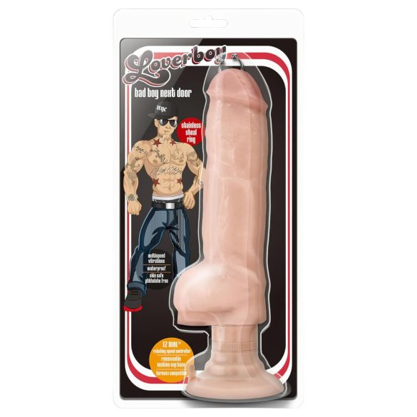Blush Bad Boy – vibrator sa pirsingom, 17cm (prirodna boja)