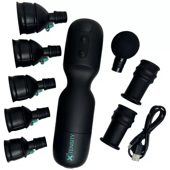Xtensity 1 - vakuumski, pulsirajući masturbator (crni)