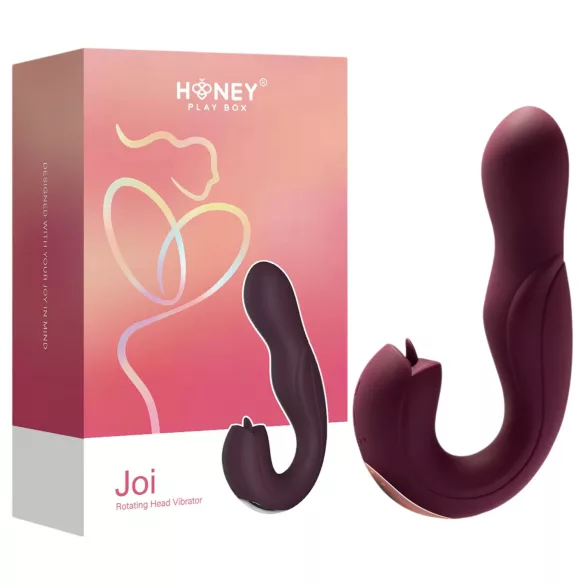 Honey Play Box Joi - ротирајући, лизајући Г-тачка вибратор (љубичаста)