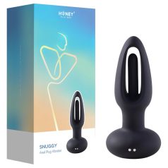Honey Play Box Snuggy - analni vibrator sa jezikom (crni)