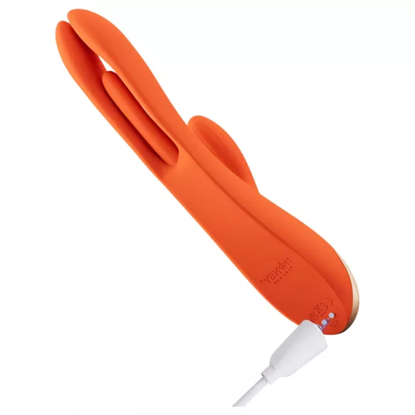 Honey Play Box Terri - pametni jezičasti vibrator s klitorisom (narandžasti)