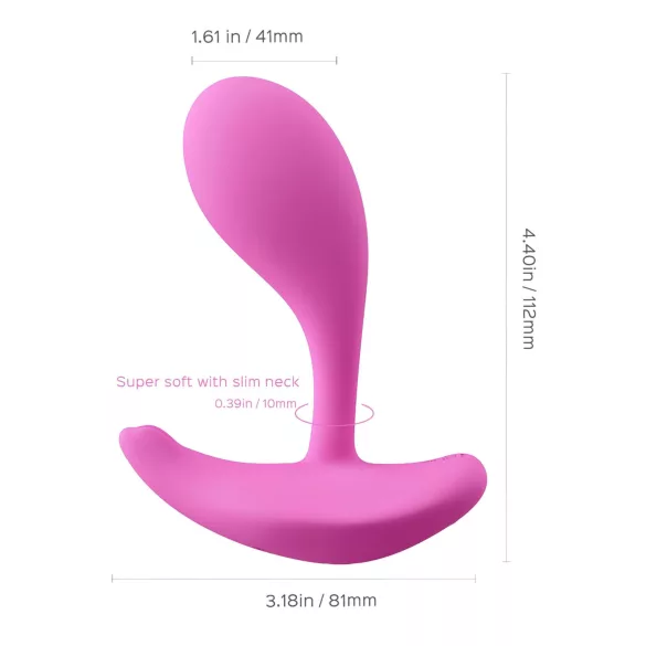 Honey Play Box Oly 2 - Vibrator za G-tačku i klitoris sa upravljanjem preko aplikacije (roze)