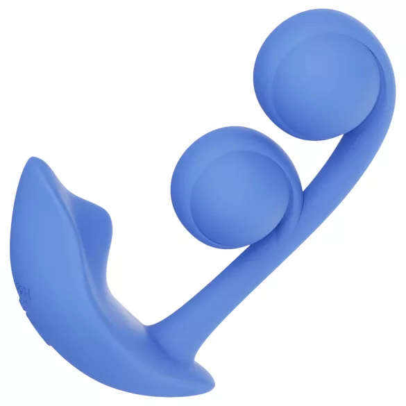Honey Play Box Melody - aplikacijom upravljani 2-u-1 vibrator sa kuglicama (plavi)