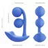 Honey Play Box Melody - aplikacijom upravljani 2-u-1 vibrator sa kuglicama (plavi)