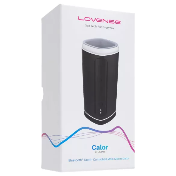 Lovense Calor - aplikacijom upravljani grejni masturbator za muškarce (crni)