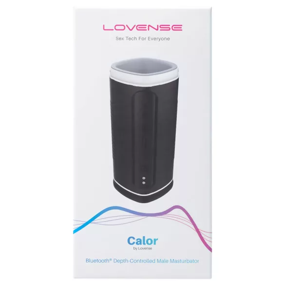 Lovense Calor - aplikacijom upravljani grejni masturbator za muškarce (crni)