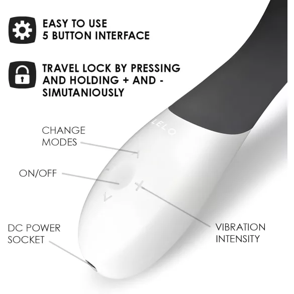 LELO Mona Wave - vodootporni G-tačka vibrator (crna)