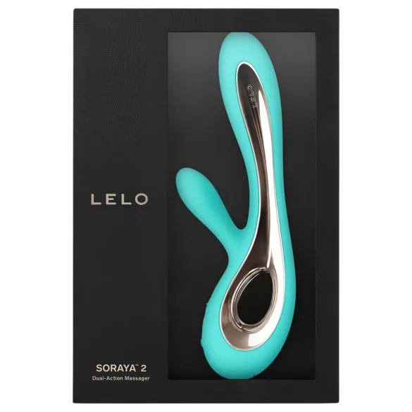 LELO Soraya 2 - водоотпорни вибратор са стимулатором клиториса (тиркиз)