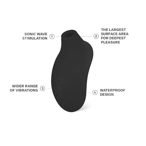 LELO Sona 2 - talasni stimulator klitorisa (crna)