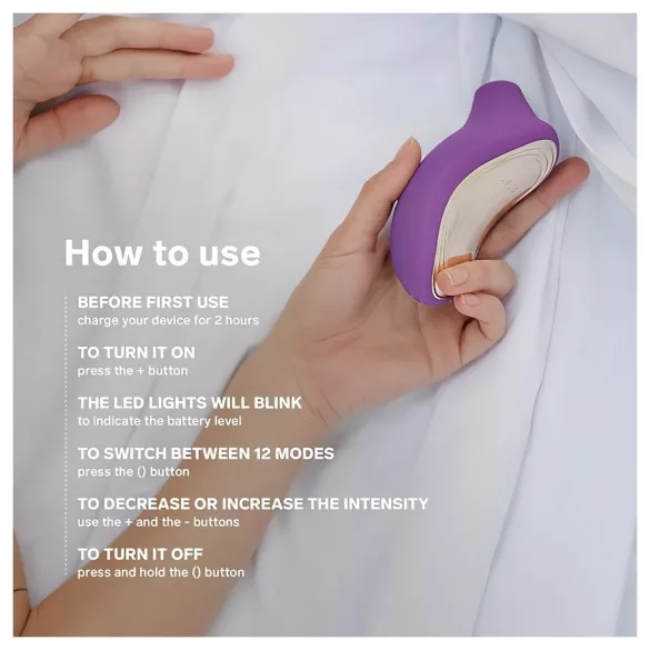LELO Sona 2 - talasni stimulator klitorisa (crna)