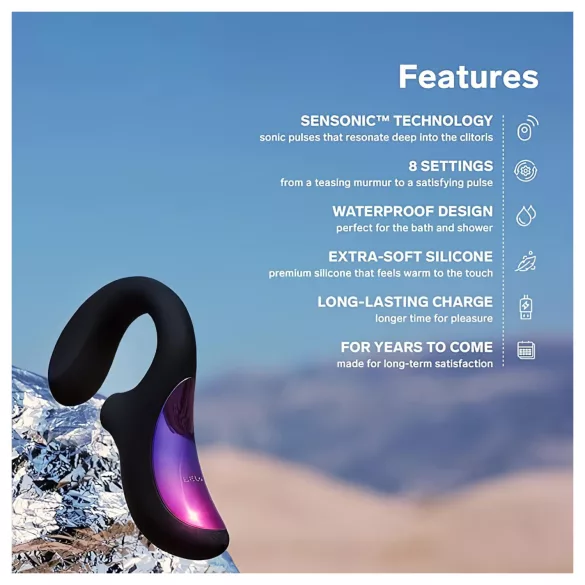 LELO Enigma - punjivi, vodootporni, 2u1 G-tačka vibrator (crni)