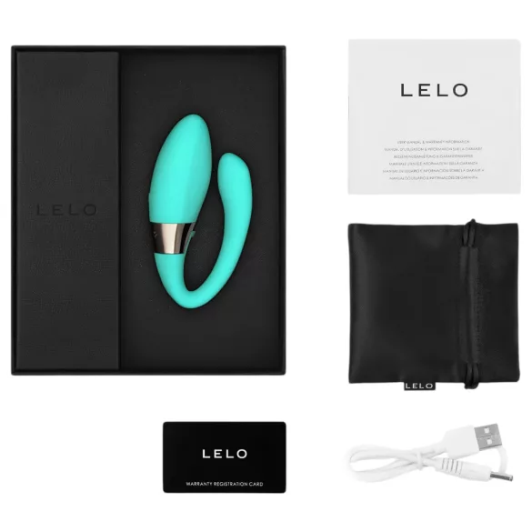 LELO Tiani Harmony - pametni par vibrator sa baterijom (tirkiz)