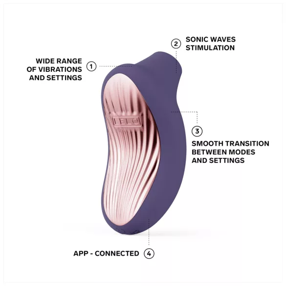 LELO Sona 3 - talasni klitoralni stimulator (ljubičasti)