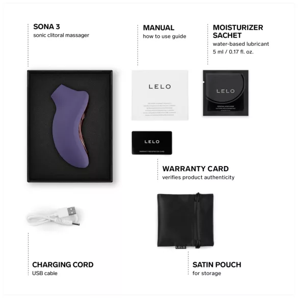 LELO Sona 3 - talasni klitoralni stimulator (ljubičasti)