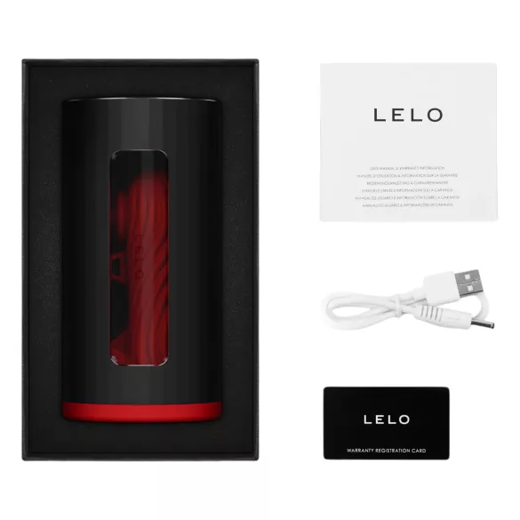 LELO F1s V3 - интерактивни мастурбатор (црвени)