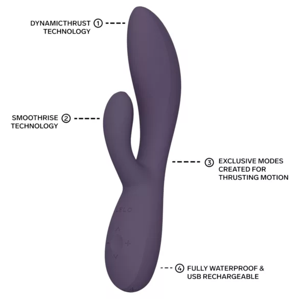 LELO - INA Thrust guralni zečji vibrator (ljubičasti)
