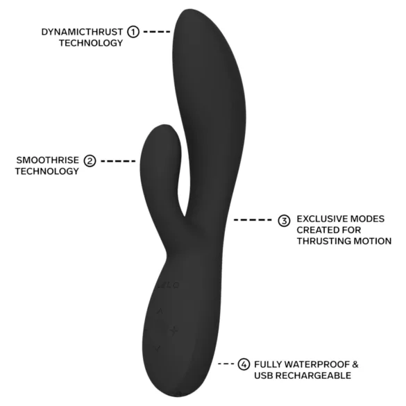 LELO - INA Thrust gurajući zeka vibrator (crni)