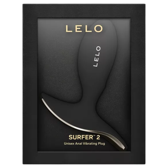 LELO Surfer - апликацијом контролисани анални вибратор (црни)