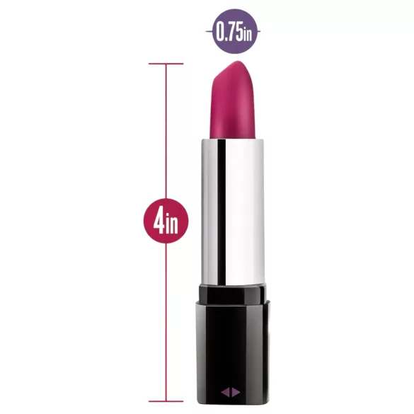 Blush Lipstick Rosé - vodootporni vibrator u crno-roze boji