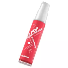 Crushious ZZ POP - jestivi tečni vibrator, jagoda (10 ml)