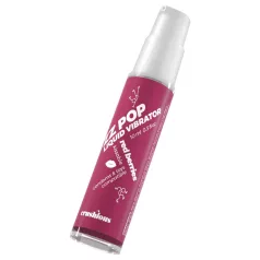   Crushious ZZ POP - jestivi tečni vibrator, crveno bobičasto voće (10 ml)