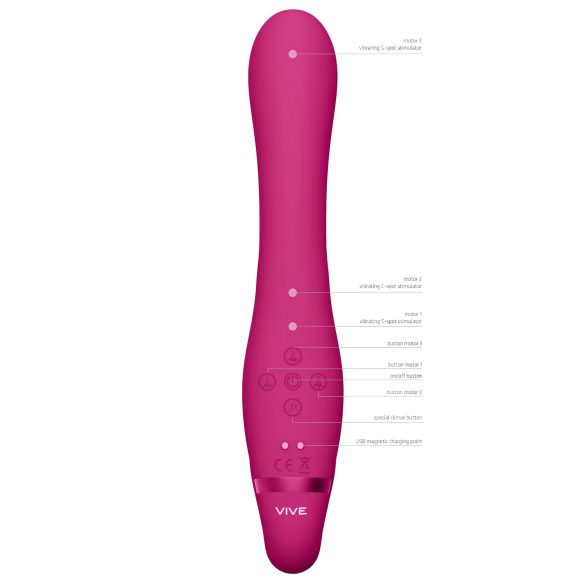Vive Suki - Ručni Vibrator Bez Kaiša (Pink)