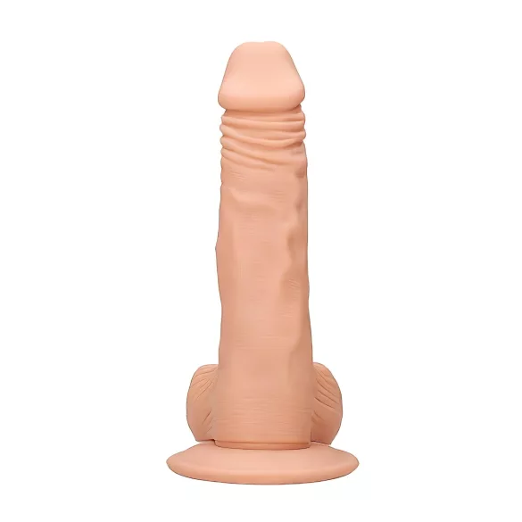 RealRock Dong 8 - realistični dildo sa testisima (20cm) - prirodna boja