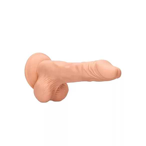 RealRock Dong 8 - realistični dildo sa testisima (20cm) - prirodna boja