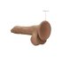 RealRock Dong 20 cm - realistični dildo sa testisima (tamniji prirodni ton)