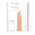 RealRock Dong 8 - realistični dildo (20cm) - prirodni ton