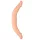 RealRock Double Dong 14 - dvostruki dildo (36 cm) - prirodna boja