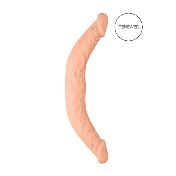 RealRock Double Dong 14 - dvostruki dildo (36 cm) - prirodna boja