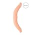 RealRock Double Dong 14 - dvostruki dildo (36 cm) - prirodna boja