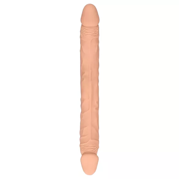 RealRock Double Dong 14 - dvostruki dildo (36 cm) - prirodna boja